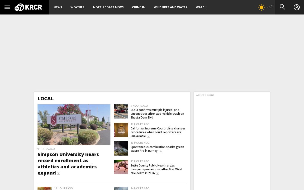 Butte County arrest and crime news within the KRCR regional local feed